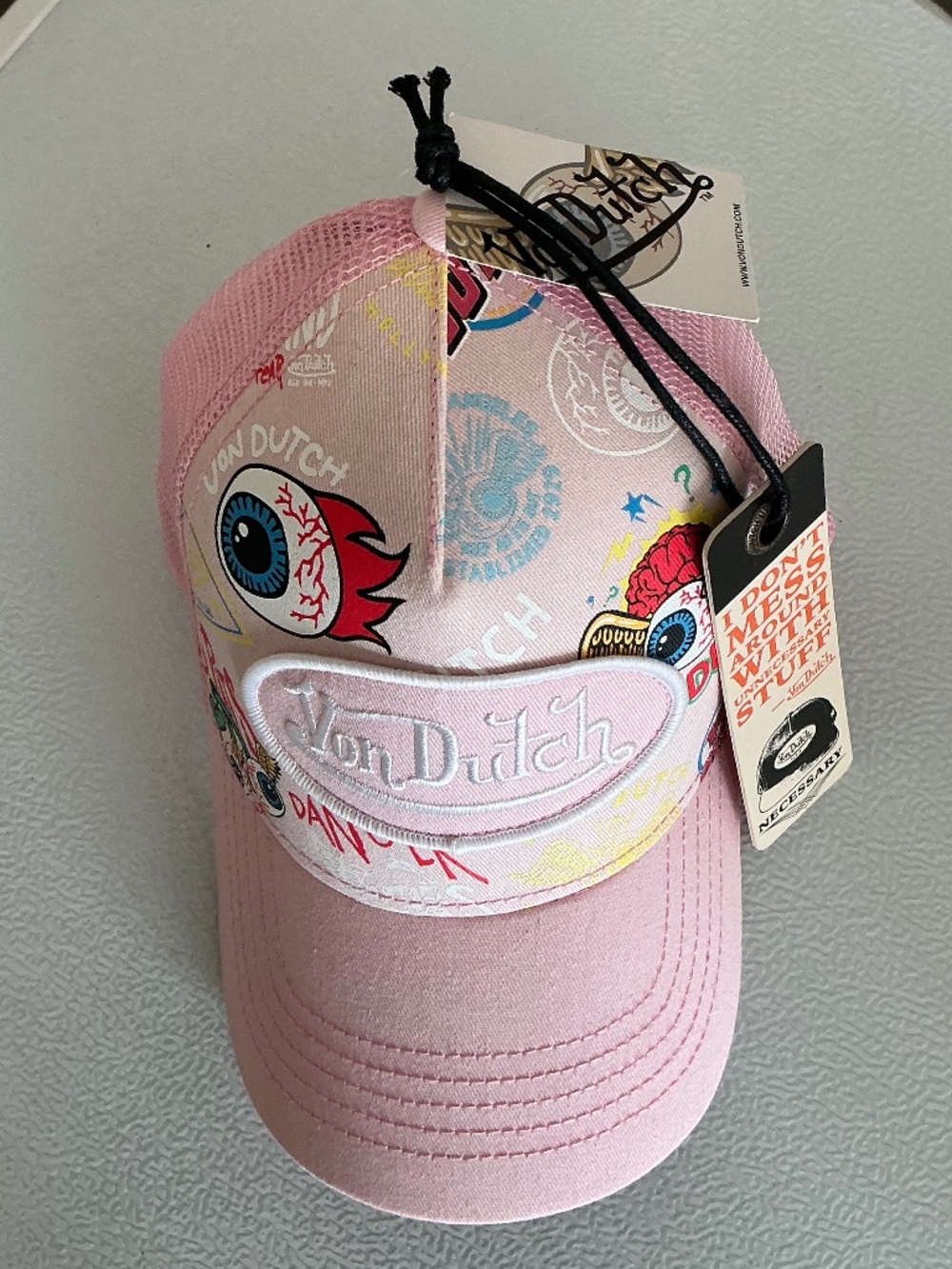 VON DUTCH PINK JAX TRUCKER HAT - Picture 2 of 3